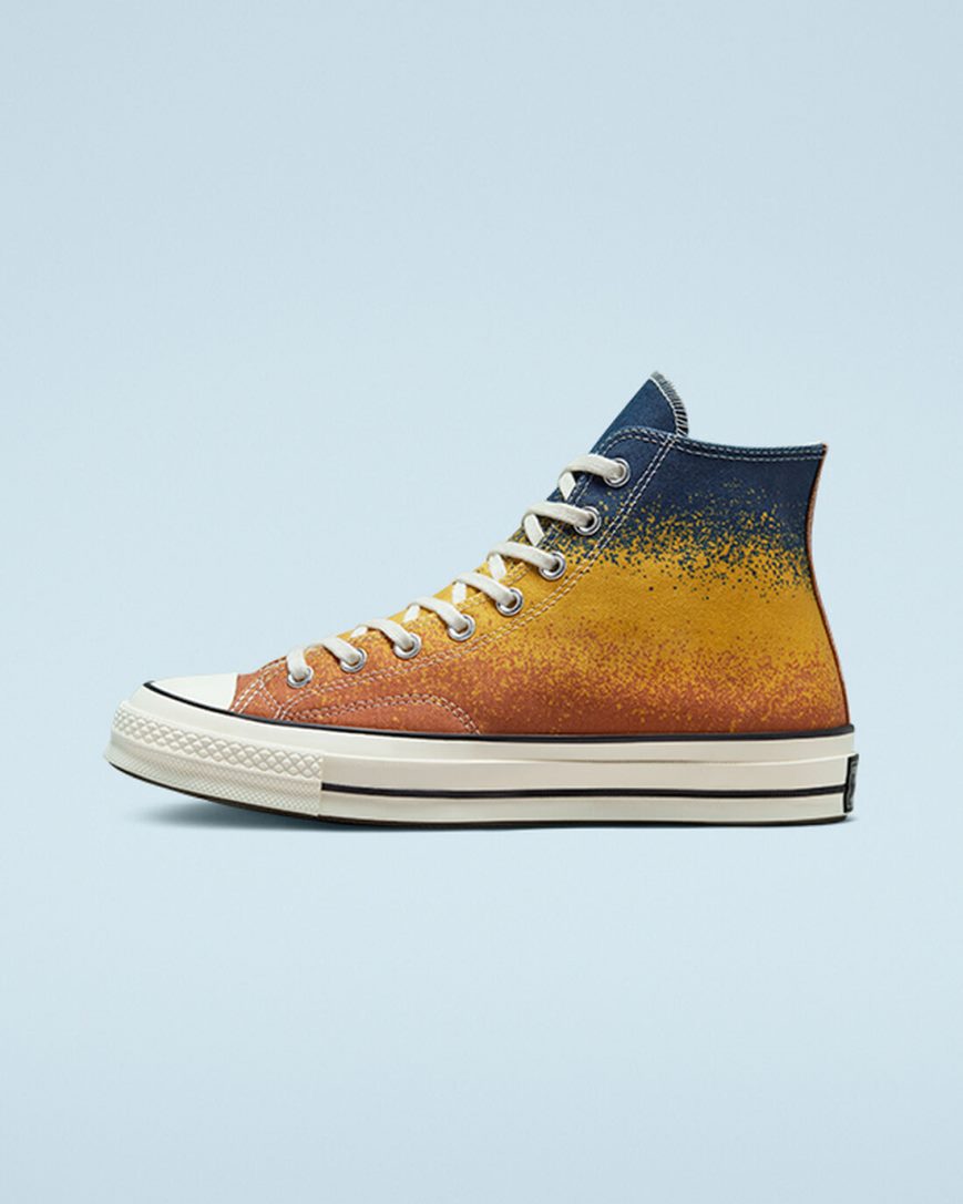 Tenisky Vysoke Converse Chuck 70 Scatter Dye Damske Zlate | SK DQW5F7